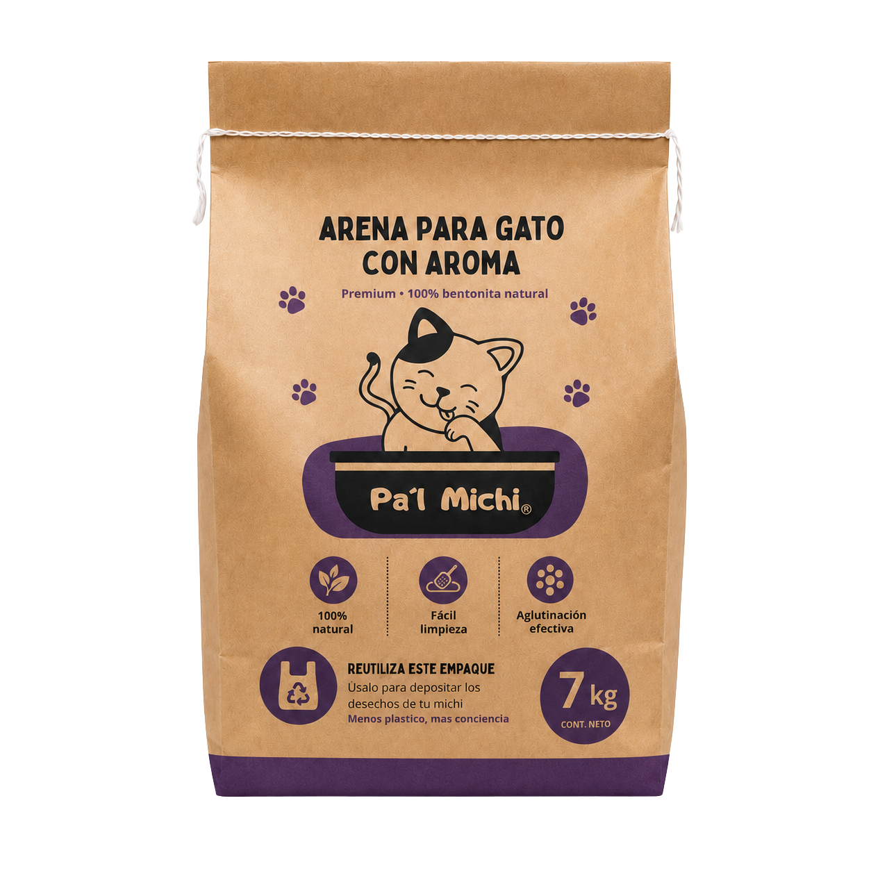 Arena para gato Pa’l Michi 7 kg – Con Aroma